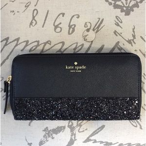 Kate spade glitter wallet NEW
